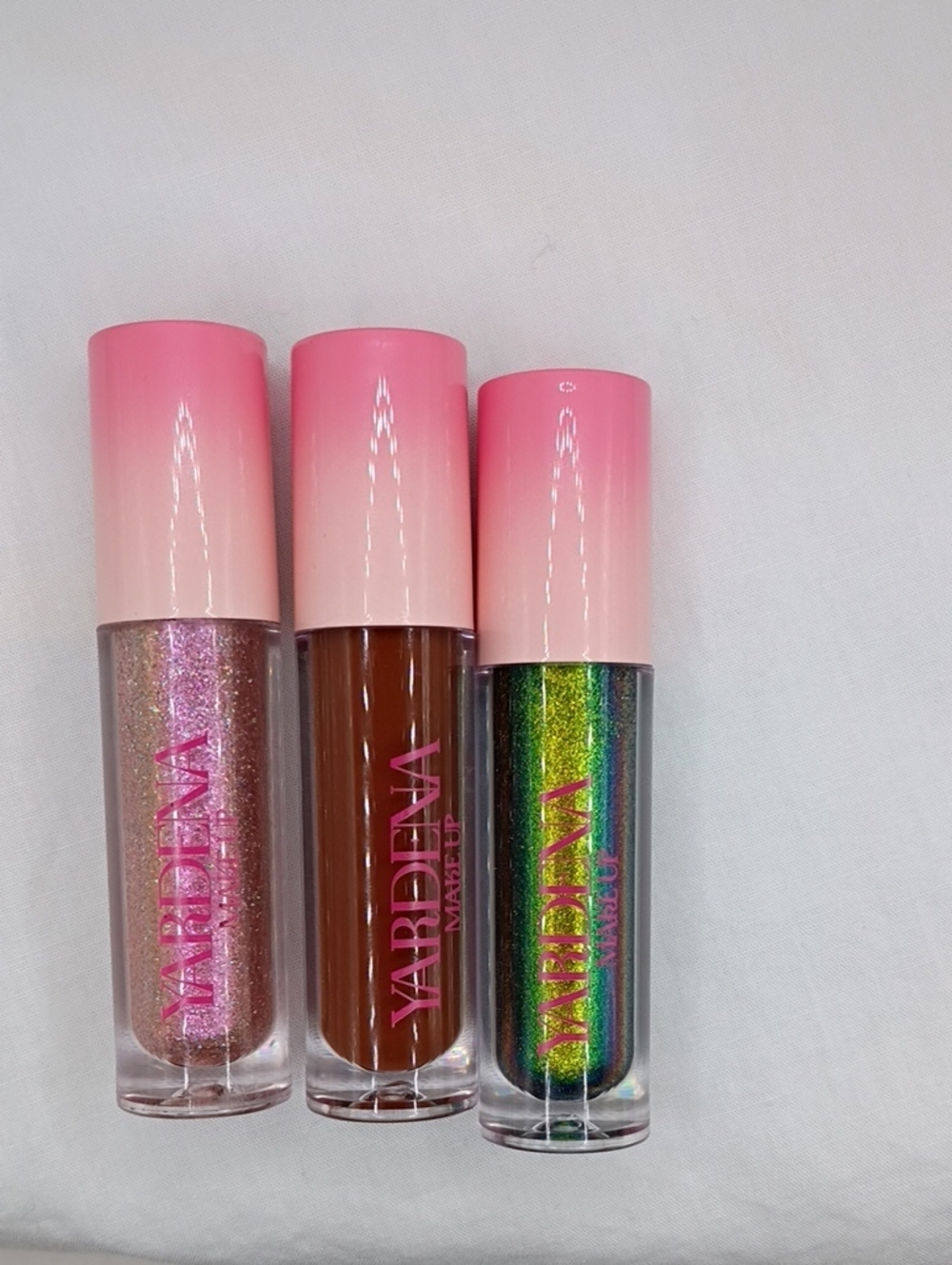 Yardeva Makeup Liquid Lip Trio — Pink, Brown, Green Shades